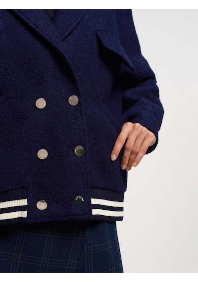 Regular Fit Kadın Mont Lacivert