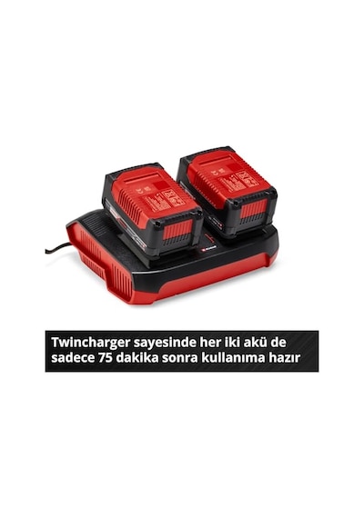 Einhell  Starter Kit 2x 4,0 Ah Pxc Akü Ve 3a Twincharger 4512112