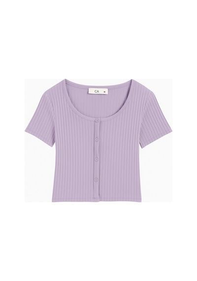 Fitilli Kız Çocuk Crop Lila