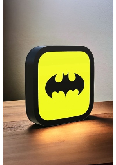 Batman Logolu Dekoratif Aydınlatma Çok Renkli
