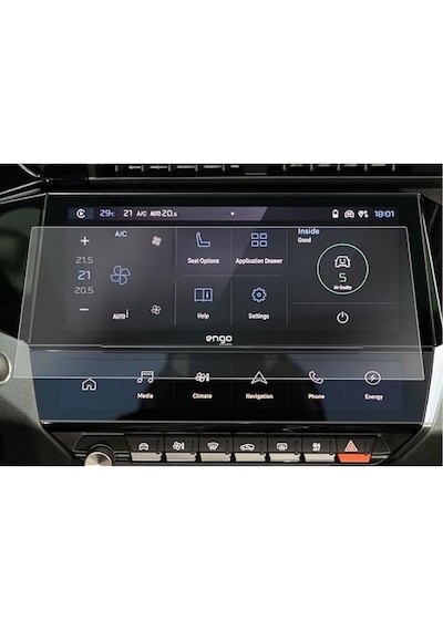 Peugeot 308 10 İnç Ekran Koruyucu Multimedya Şeffaf Nano