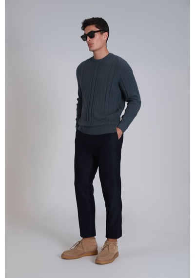 Lufian Erkek Bert Spor Chino Pantolon - Lacivert Lacivert