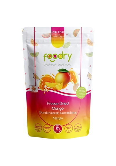 Foodry Freeze-dry Dondurularak Kurutulmuş Mango 17 G - 4 Adet Tarı