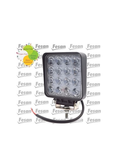16 Ledli Off Road Çalışma Ve Sis Farı Lambası 12 / 24 Volt