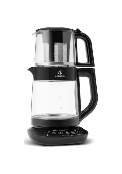 Çaysever 3 İn 1 Konuşan Cam Çay Makinesi Su Isıtıcı Ve Mama Suyu Hazırlama 1700w Black Diğer