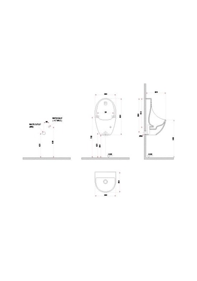 Lucco 36 CM Fotoselli Pisuvar Kırmızı