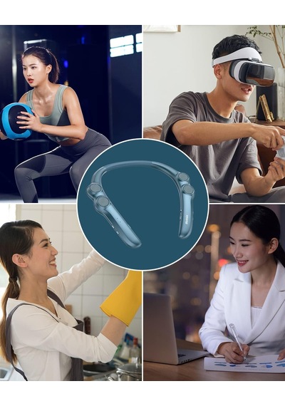 Boyun Bandı Bluetooth Hoparlörler, Taşınabilir Bluetooth Hoparlörler Kablosuz Giyilebilir Hoparlör, 10 Saat Çalma