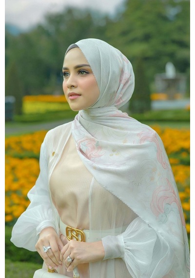 Buttonscarves Friendship Saten Şal - Bonbon Yeşil
