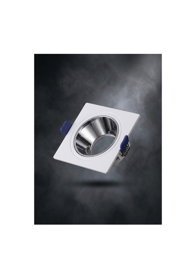 Beyaz Kare Çerçeve Bk Krom Reflektör Sıva Altı Spot Led Spotlight Metal Gövde Gu10 Duy - 925233867 Diğer