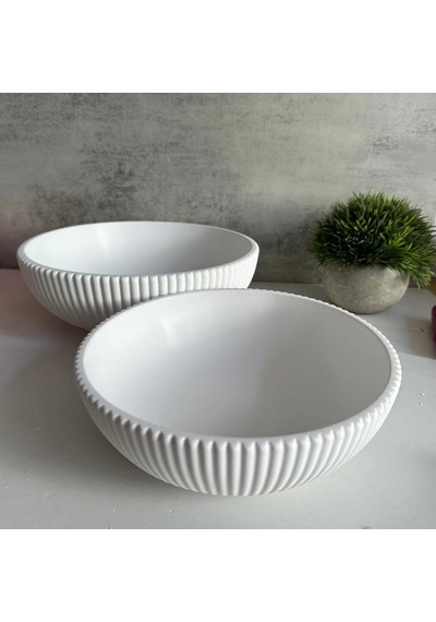 Silikon Kalıp Taş Tozu İthal Dekoratif Yuvarlak Kase Kalıbı Epoksi Reçine Hb400-0158