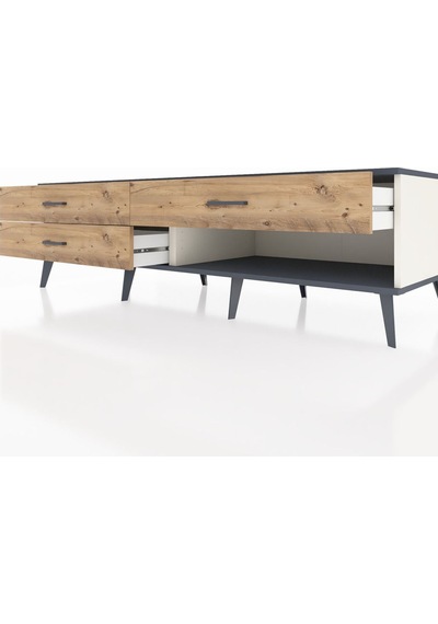 Kronos Tv Ünitesi 3 Çekmeceli 176x59x51 Aytaşı-antrasit/çam Antrasıt/atlas Çam Kronos Tv Ünitesi 3 Çekmeceli 176x59x51 Aytaşı-antrasit/çam Antrasıt/atlas Çam