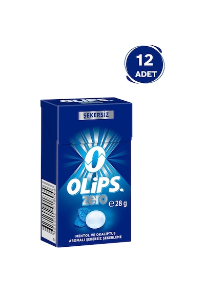 Olips Zero Şekersiz Mentol Okaliptus Aromalı Şeker 12 x 28 G