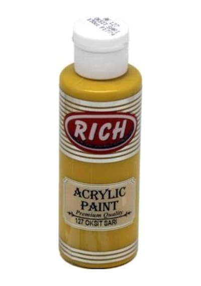 Rich Akrilik Boya 120 Cc Oksit Sarı 120-127