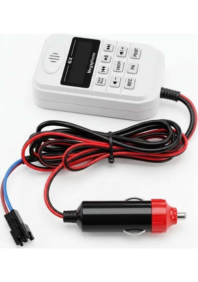 Feyel Pz55 Anfili Kendinden Mikrofonlu Pazarcı Anons Cihazı 12v-90v Bluetooth, Ses Kayıt, Usb'li