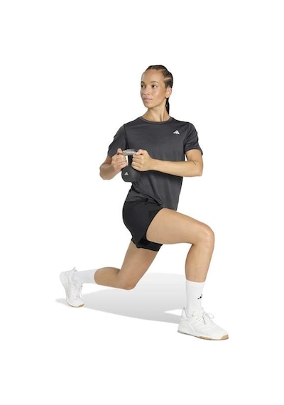 Adidas Workout Essentials Kadın Siyah Yuvarlak Yaka Tişört Siyah