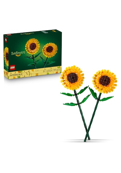 LEGO® Botanicals Ayçiçeği 40524 – 8 Yaş ve Üzeri Çocuklar için 2 Ayçiçeği İçeren Yaratıcı Oyuncak Yapım Seti (191 Parça)