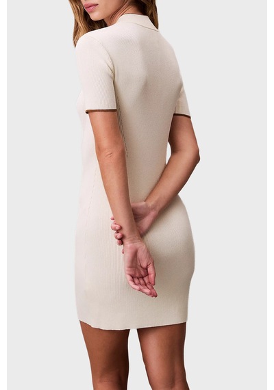 Calvin Klein Bayan Elbise Lv044c330g Yas Ekru Ekru