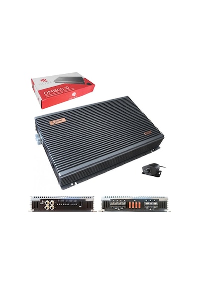 Qlıne Qm1500.1d Oto Anfi Mono 4000 Watt 1 Kanal Bass Kontrol