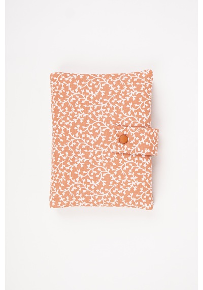 Kitap Ve Defter Kılıfı Çiçek Desenli Kumaş Organizer 19x26 Cm