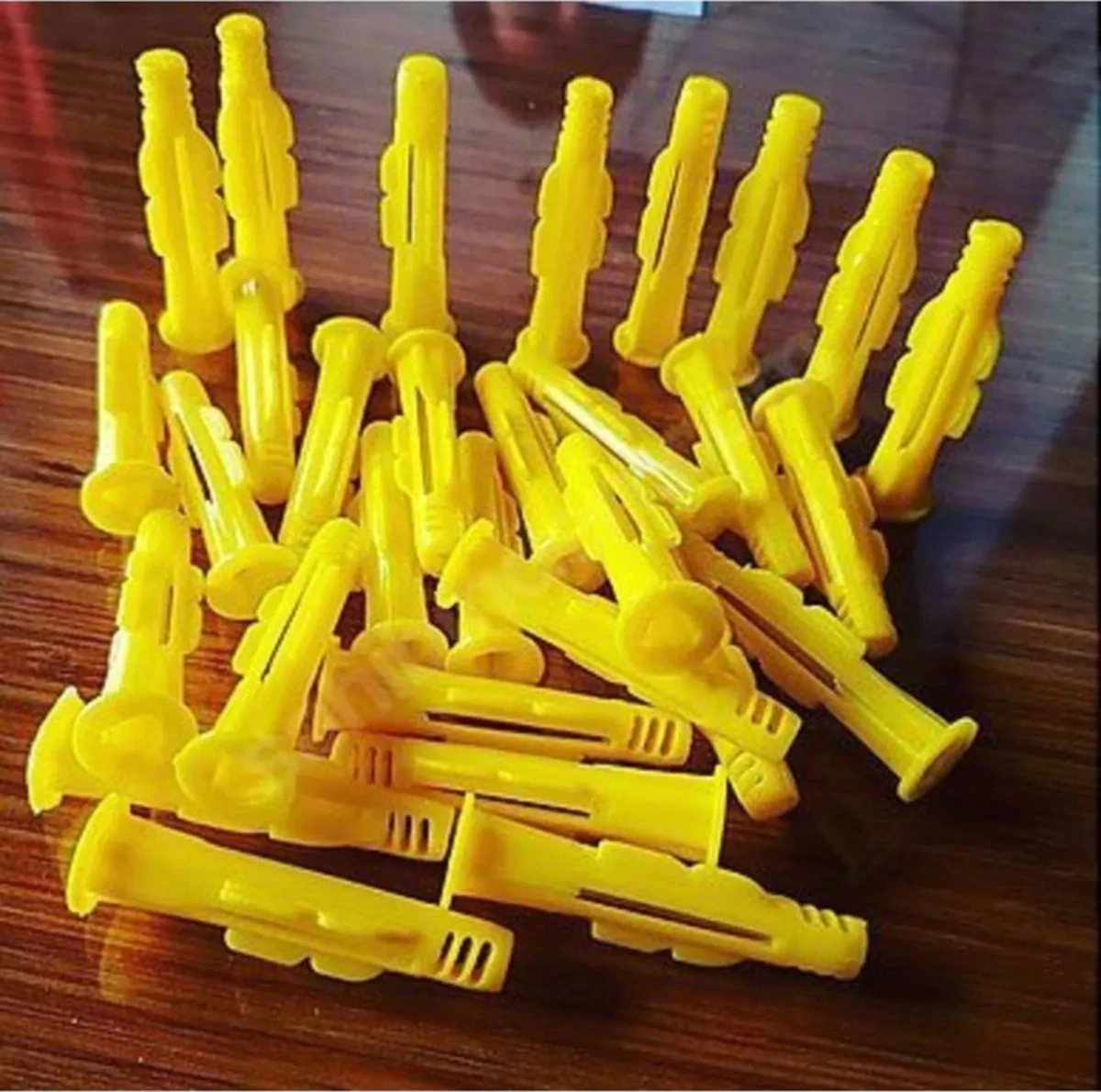 10mm Roket Dübel Profesyonel 10mm Plastik Sarı Dübel 10 60 100 Adet -