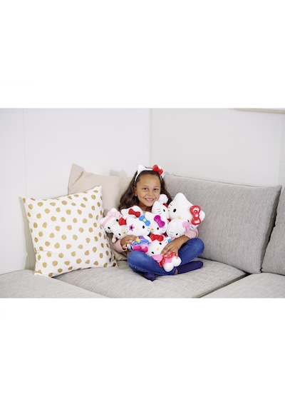 Hello Kitty Super Style Peluş Figür 20 Cm Orijinal, 4 Farklı Stil 001 - Beyaz