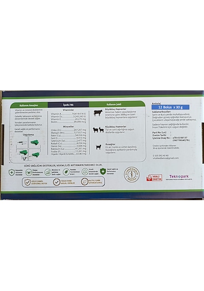 Vitafeed Buzağı Bolus 12 Adet