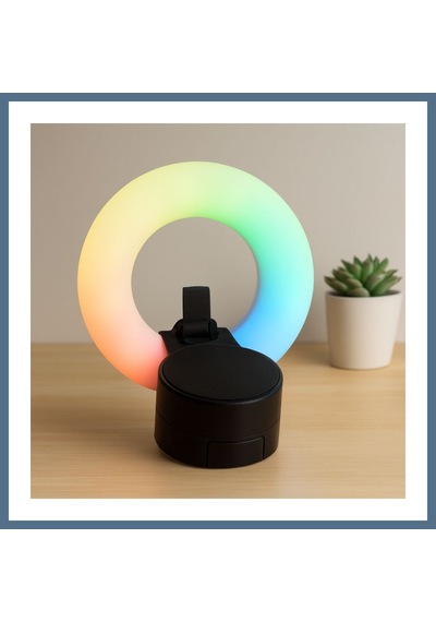 Buradabulabilirsin Bluetooth Mini Hoparlör Usb Şarjlı Led Işıklı Telefon Tutucu Bbz