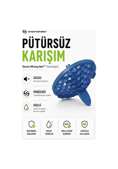 Smartshake Lite Serisi 1000 Ml Navy Mavi Protein Shaker