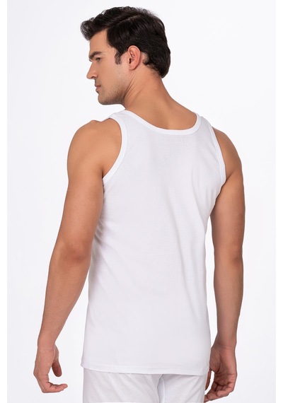 Erkek Ribana Atlet Beyaz Kompedan K0113-beyaz Beyaz