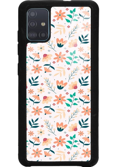Samsung Uyumlu A51 Minik Sonbahar Tasarımlı Glossy Telefon Kılıfı Çok Renkli