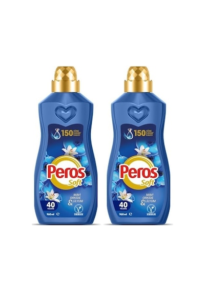 Peros Konsantre Yumuşatıcı Mavi Orkide & Lilyum 960 Ml 2 Paketi