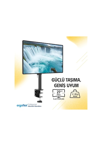 Ef61 Steel Design 2-8 Kg Asansörlü 17-27 Monitör Standı