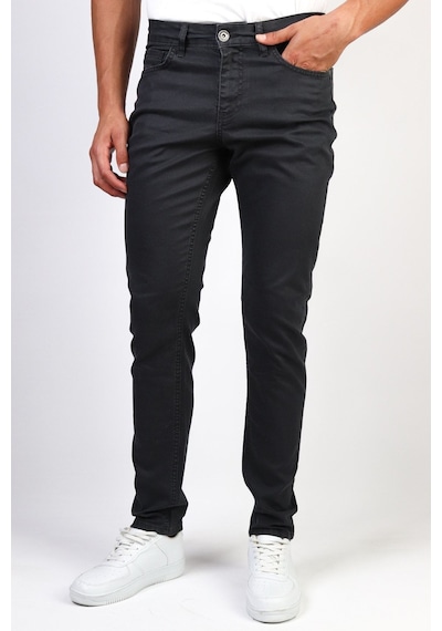 Erkek Antrasit Slim Fit Dar Kesim Esnek Likralı Denim Jeans Kot Pantolon (524238302) Antrasit