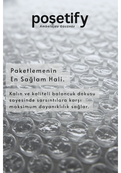 Kalın Balonlu Naylon Patpat Rulo 50 Cm X 50 M 35 Gr/m² 3 Katlı 1. Sınıf Ambalaj Malzemesi