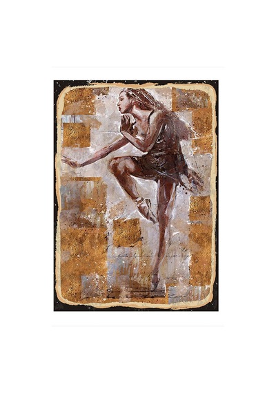 Bedeko Dansçı Kadın Dekoratif Mdf Tablo 25 Cm X 35 Cm