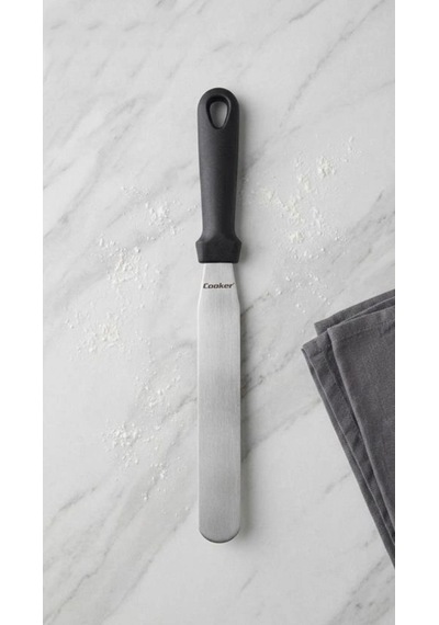 Cooker Çelik Spatula 3x32 Cm Gri-siyah