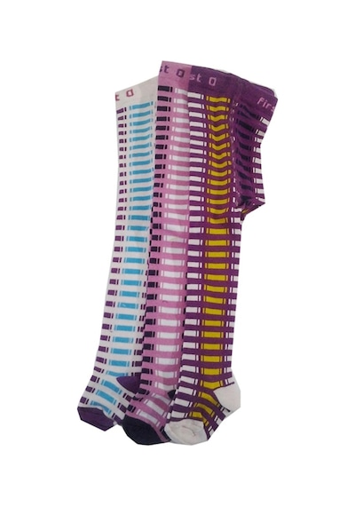 Bhr Kids Lababy Kız Bebek Çocuk Renkli Külotlu Çorap 3 Lü Paket