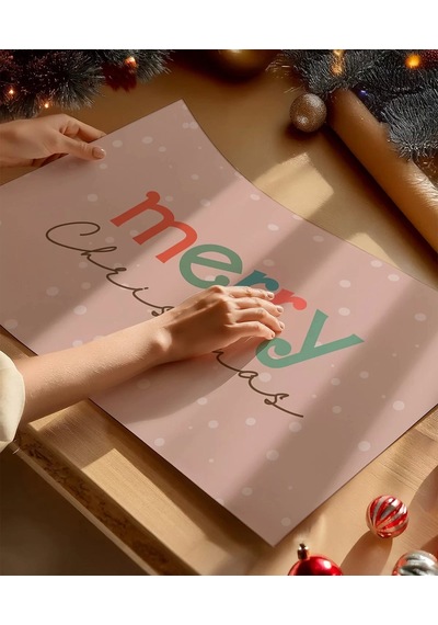 Çerçevesiz Poster Yılbaşı Çerçeveli