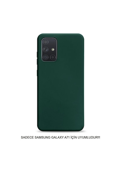 Samsung Galaxy A71 Uyumlu Kamera Korumalı Darbeye Dayanıklı Renk Atmayan Fab Silikon Kılıf Haki