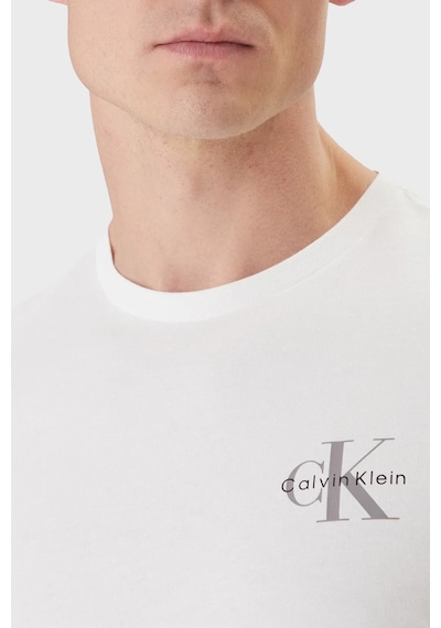 Calvin Klein Erkek T Shirt Lv04rf278g Yaf Beyaz Beyaz