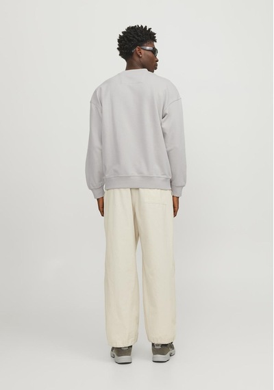 Jack & Jones Bisiklet Yaka Basic Sweatshirt - Collective 12251330 Moonbeam Koyu Mavi