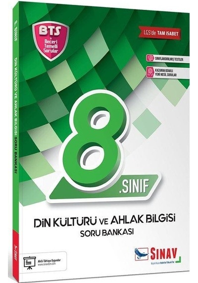 8.Sınıf LGS Din Kültürü ve Ahlak Bilgisi Soru Bankası- Sınav Dergisi Yayınları