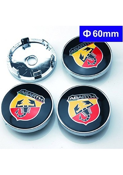 Fiat Abarth Jant Göbeği Kapak Seti 60Mm (376658516)