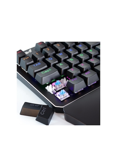 Rush SIEGE RK77 Blue Switch PUBG Oyuncu Gaming Mekanik Klavye Keypad