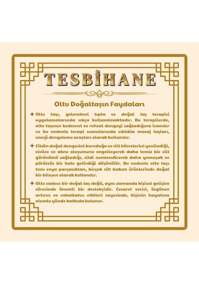 Tesbihane Kararmaz Metal Çift Kazaz Püsküllü Küre Kesim Rus Oltu Tesbih