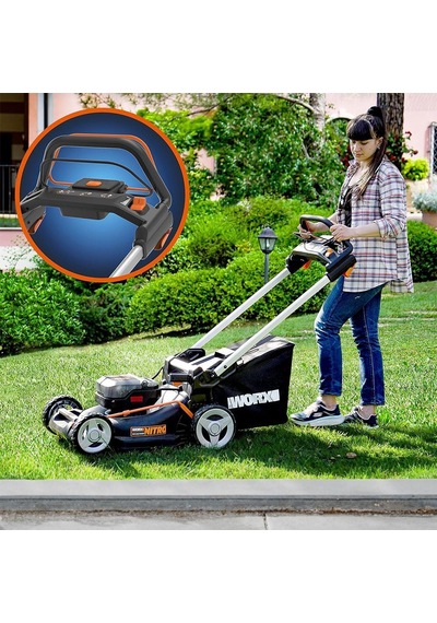 Wg748e 40volt 4.0ah. Li-ion 46cm Profesyonel Kömürsüz Şarjlı Çim Biçme
