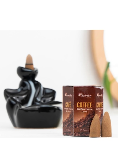 Aromatika Kahve Aromalı Geri Akışlı Şelale Tütsü