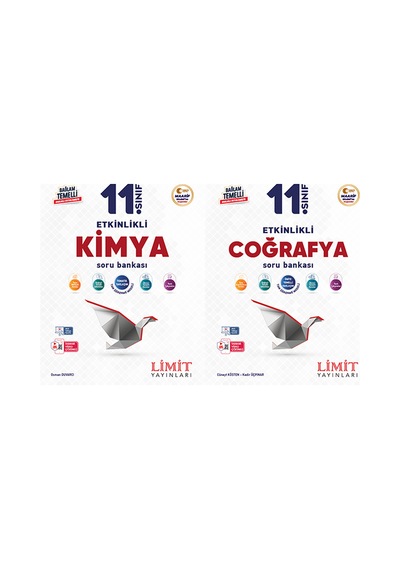 Limit 2027 11. Sınıf Kimya + Coğrafya Soru Bankası Seti 2 Kitap Maarif Model