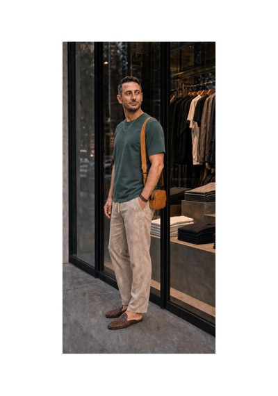 Modi Green Unisex Regular Fit Süprem Sıfır Yaka Kısa Kollu Tişört - Yeşil