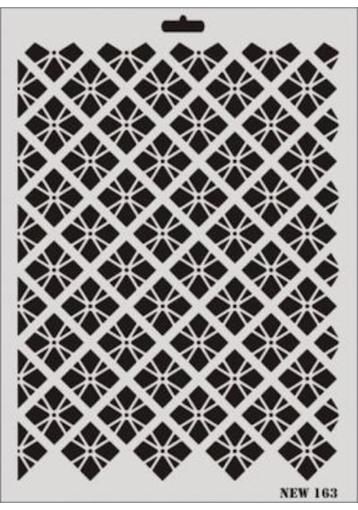 Rich New Seri N-163 Stencil 35X25 Cm